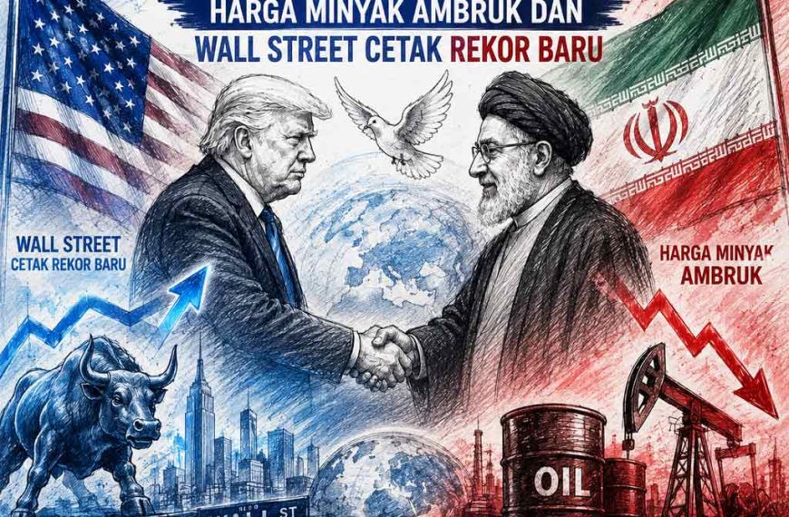 Damai AS–Iran Guncang Pasar Global, Harga Minyak Ambruk dan Wall Street Cetak Rekor Baru